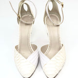 Cream Patent Python Pumps / CELINE - Size 37