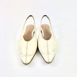 Cream SOFIA Slingback Ballerina Flats / BOTTEGA VENETA - Size 37