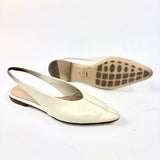 Cream SOFIA Slingback Ballerina Flats / BOTTEGA VENETA - Size 37