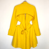 Daisy Yellow SIMONE Cut-out Long Sleeves Jacket Dress / AJE. - Size UK 14