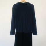 Dark Blue and Black Long Sleeves Dress / MAJE - Size 2