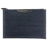 Dark Blue ANTIGONA Denim Clutch / GIVENCHY