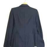 Dark Blue Double Breasted Lamb Wool Suit Jacket / STELLA MCCARTNEY - Size 38