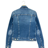 Dark Blue Fitted Trucker Denim Jacket / 7 FOR ALL MANKIND - Size S