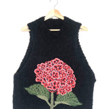 Dark Blue Knitted Hornesia MAYA Vest / MII - Size S/M