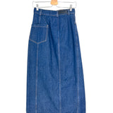 Dark Blue MIMA Cotton Midi Wrap Skirt / AERON - Size 36