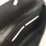 Dark Brown ANDIAMO Intrecciato Leather Clutch / BOTTEGA VENETA