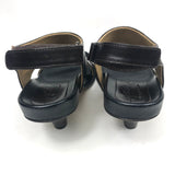 Dark Brown CUCHI Vegetable Leather Low-heeled Sandals / ELLEN VERBEEK - Size 36