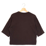 Dark Burgundy COLLINS MOONS Crop Tee / ROSEANNA - Size 36