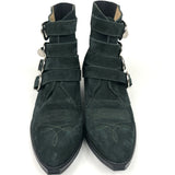 Dark Green Buckled Ankle Boots / TOGA PULLA - Size 39