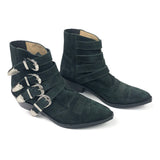Dark Green Buckled Ankle Boots / TOGA PULLA - Size 39