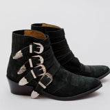 Dark Green Buckled Ankle Boots / TOGA PULLA - Size 39