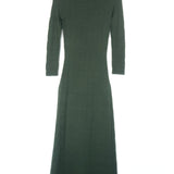 Dark Green Knitted ESTELA Maxi Dress / SEZANE - Size S