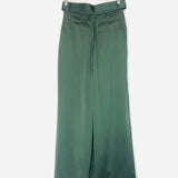 Dark Green Wide-leg Silk-satin Trousers / ZIMMERMANN - Size 1