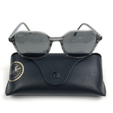 Dark Grey JOHN Polished Striped Sunglasses / RAY-BAN