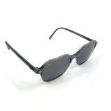 Dark Grey JOHN Polished Striped Sunglasses / RAY-BAN