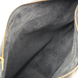 Dark Grey Medium HELOISE Supple Grained Calfskin Moon Bag / CELINE