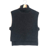 Dark Grey Merino Wool MEGAN Roll-Neck Tunic Sweater / ISABEL MARANT ETOILE - Size 34