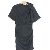 Dark Grey ORIA Plaid Wool Mini Dress / ISABEL MARANT - Size 36