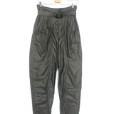 Dark Khaki EKLALI Taffeta Belted Trousers / ISABEL MARANT - Size 36