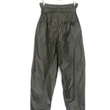 Dark Khaki EKLALI Taffeta Belted Trousers / ISABEL MARANT - Size 36