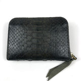 Dark Khaki Mini Bob Python Wallet / CLARIS VIROT