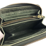Dark Khaki Mini Bob Python Wallet / CLARIS VIROT