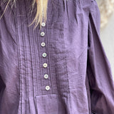 Dark purple Poplin Cotton Blouse - model OKINA (SS21) / ISABEL MARANT ETOILE - Size 34