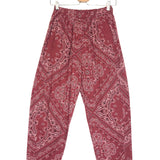 Dark Red Bandana Pants / JOHANNA PARIS - One Size