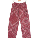 Dark Red Bandana Pants / JOHANNA PARIS - One Size