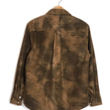 Dark Tobacco KARIMA Faux Leather Shirt / ISABEL MARANT ETOILE - Size 36