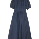 Deep Navy ESTELLE Cotton Corset Dress / ULLA JOHNSON - Size 4