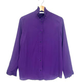 Deep Purple Silk Buttoned Shirt / ROSEANNA - Size 38