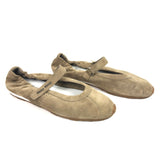 Desert Beige PLUME Suede Ballerinas / MIU MIU - Size 41