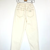 Ecru Cropped high-waist Cotton Jeans / MAJE - Size 36