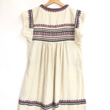 Ecru DEEMA Embroidered Silk Mini Dress / ISABEL MARANT ETOILE - Size 38
