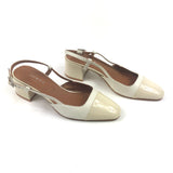 Ecru DHAPOPY Open Heels Babies Heeled Flats / JONAK - Size 37