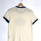 Ecru Dirty Shirley Cotton T-shirt / RE/DONE - Size S