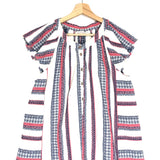 Ecru EMI Cali Striped Short Flutter Sleeves Top / XIRENA - Size M