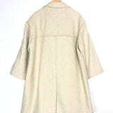 Ecru FLICKA Oversized Wool Coat / ISABEL MARANT ETOILE - Size 36