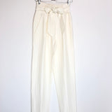 Ecru Fluid  Geometric Lined CINCA Pants (+ belt) / IRO - Size 36