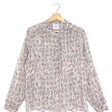 Ecru MARIA Printed Cotton Voile Blouse / ISABEL MARANT ETOILE - Size 40