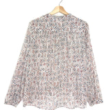 Ecru MARIA Printed Cotton Voile Blouse / ISABEL MARANT ETOILE - Size 40