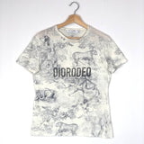 Ecru Printed DIORODEO Linen Tee Shirt / CHRISTIAN DIOR - Size S