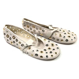 Ecru REJOICE-S Eyelet Detail Mary Janes / FOZAZA X STEVE MADDEN - Size 40