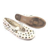 Ecru REJOICE-S Eyelet Detail Mary Janes / FOZAZA X STEVE MADDEN - Size 40