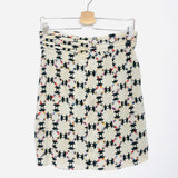 Ecru Silk-blend Graphic Prints Mini Skirt / ISABEL MARANT - Size 40