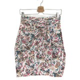 Ecru SWAY Floral Printed Draped Skirt / IRO - Size 36