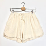 Ecru Terry Mini Shorts / JOHANNA PARIS - One Size