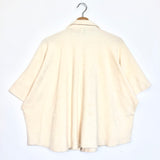 Ecru Terry Short Sleeves Shirt - One Size
